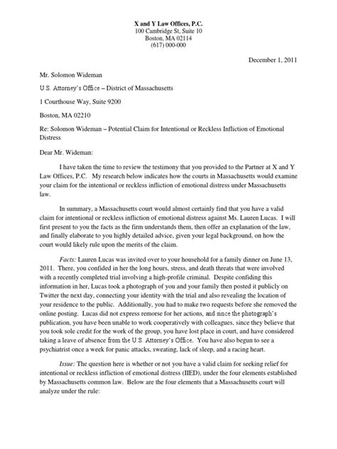 A <b>demand</b> <b>letter</b> requires evidence and a bisis of law. . Sample demand letter for emotional distress